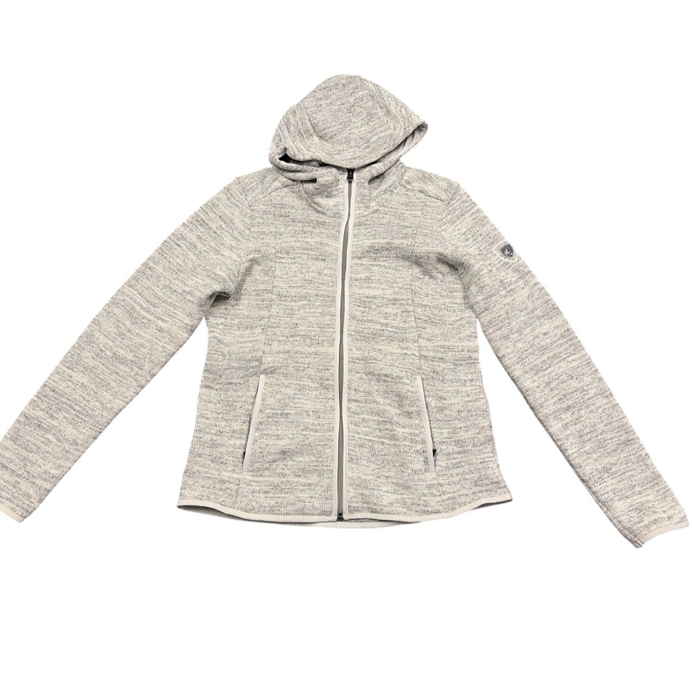 KUHL Jacket Womens S Gray Alska Hoody Full Zip Fleece Outdoor Hiking Gorpcore